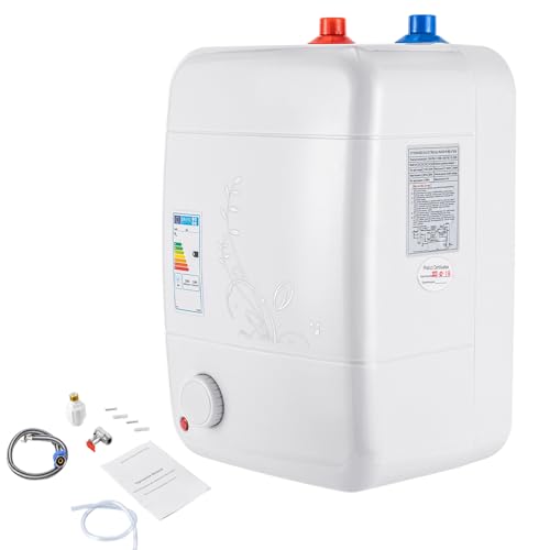 VonVVer Warmwasserspeicher 5L - Kleinspeicher 1500W Untertischboiler 30-75℃ Warmwasserspeicher Boiler Untertisch druckfest 0.7Mpa 23x21x36cm von VonVVer