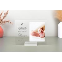 Personalisierte Baby-Gedenkplakette Benutzerdefinierte Acryl-Erinnerungsgeschenk von VonaGifts