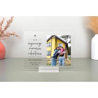 Personalisierte Neues Haus Plakette, Housewarming Geschenk, Erste Abschlussgeschenk, Realtor, Nhl01 von VonaGifts