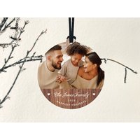 Personalisierte Foto Weihnachtsverzierung Acryl-Familien-Andenken von VonaGifts