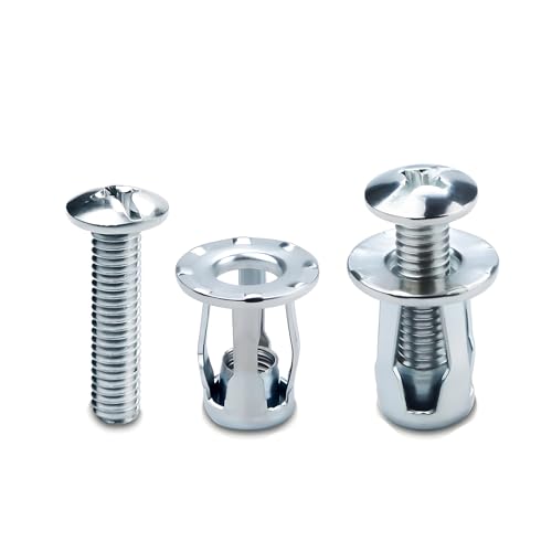 Hohlraum Metallanker M4x20, 15 Stück Hohlraumdübel Metall Set – Schwerlast Hohlwanddübel für Dünnblech, Eisenblech, Hohltüren, Gipskarton, Petal Nuts von Vonavira
