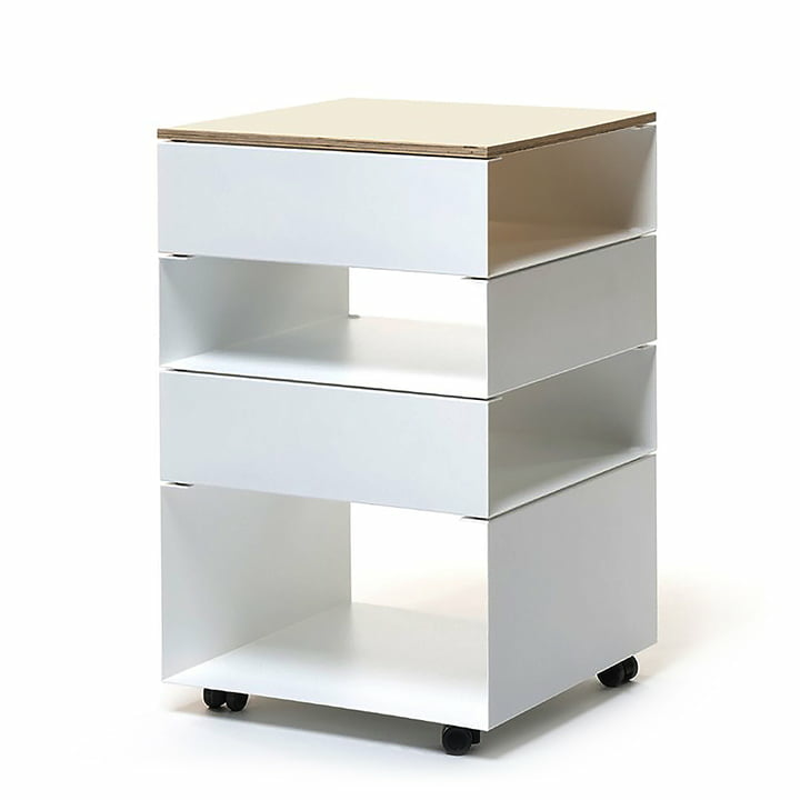 Vonbox Rollcontainer Rolf Container Designcontainer Design Weiß Birke Ral 9016 B-Ware Vonbox Rollcontainer Rolf Container Designcontainer Design Weiß Birke Ral 9016 B-Ware von Vonbox