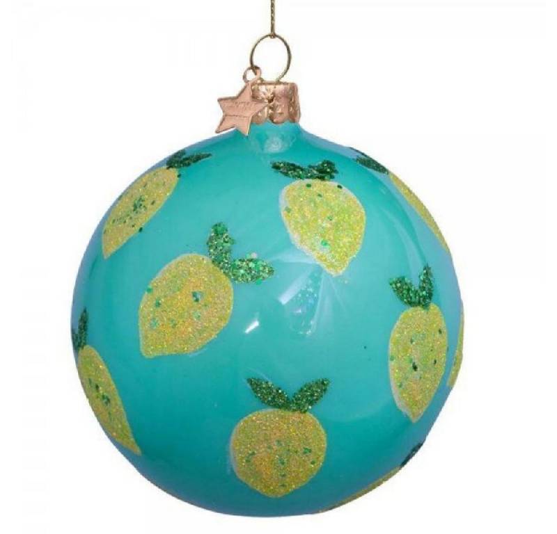Vondels Christbaumschmuck Christbaumschmuck Christbaumkugel mit Zitronen (9cm) von Vondels