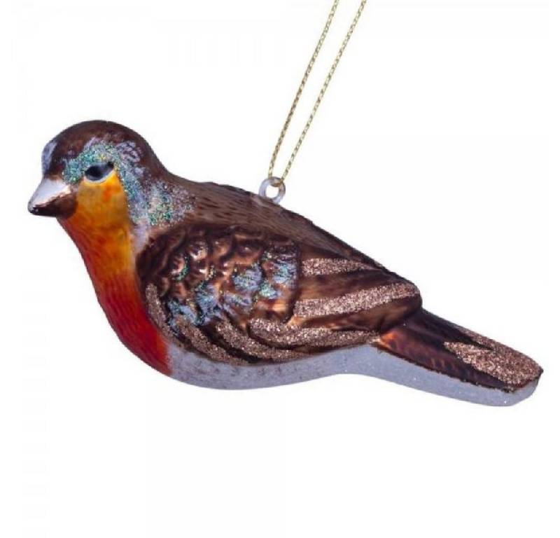 Vondels Christbaumschmuck Christbaumschmuck Vogel Rotkehlchen (4,5cm) von Vondels