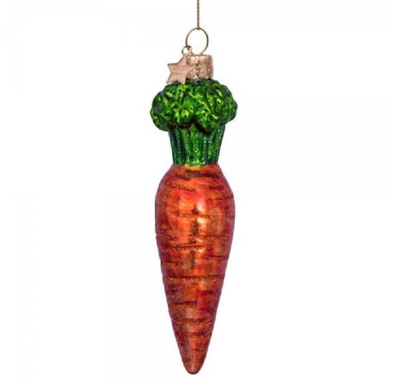 Vondels Christbaumschmuck Ornament Karotte Möhre mit Glitzer von Vondels