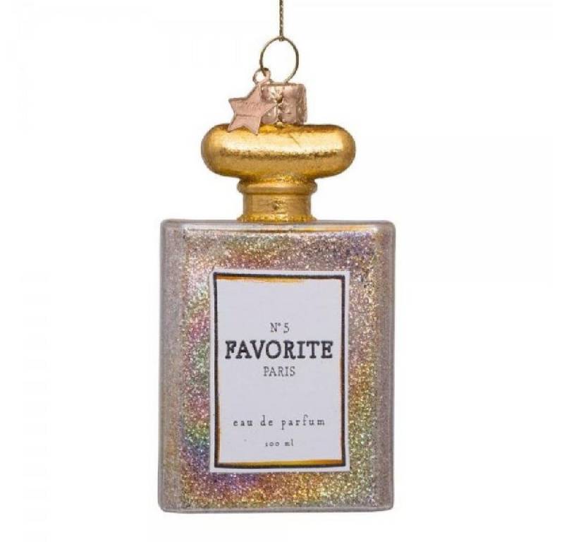 Vondels Christbaumschmuck Ornament Parfumflakon mit Glitzer von Vondels