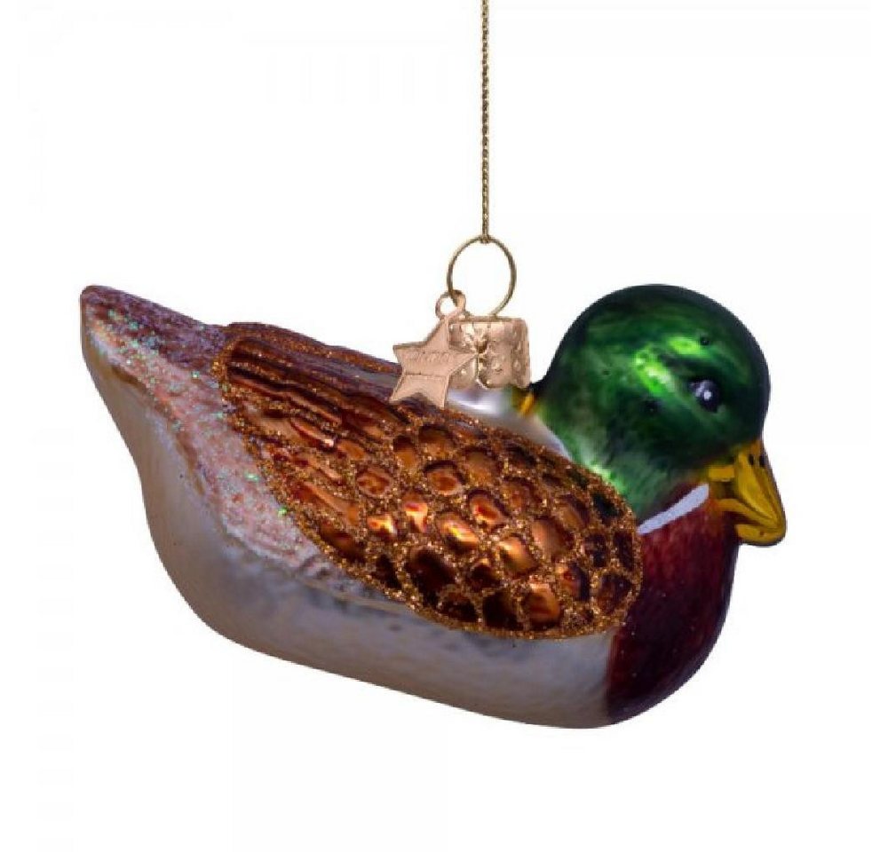 Vondels Christbaumschmuck VONDELS Christbaumschmuck Duck Brown Green (5,5 cm) von Vondels