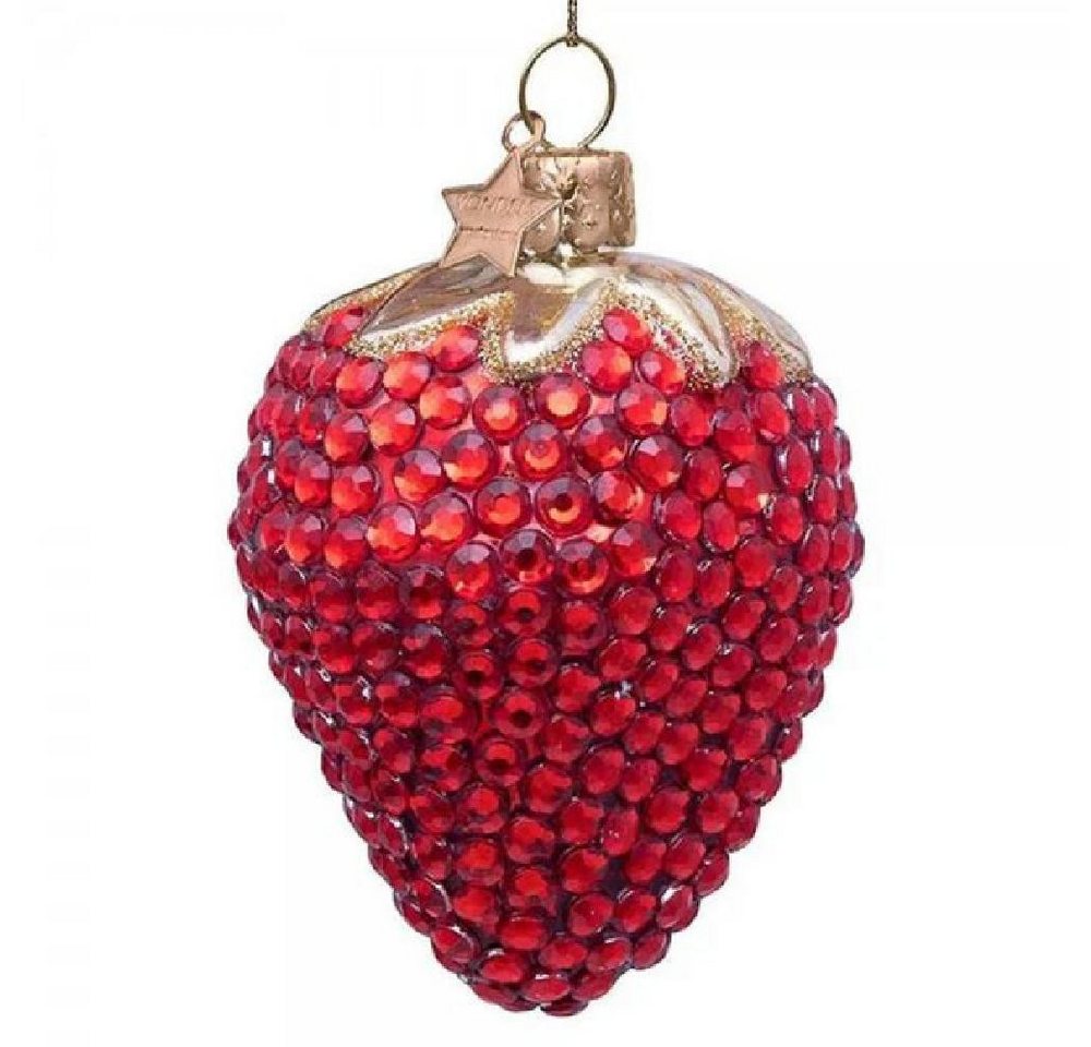 Vondels Christbaumschmuck VONDELS Christbaumschmuck Erdbeere Stawberry with Diamonds (9cm) von Vondels