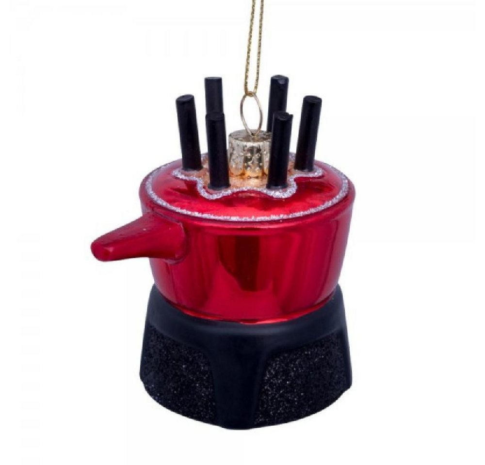 Vondels Christbaumschmuck VONDELS Christbaumschmuck Fondue Pot Red (8,0 cm) von Vondels