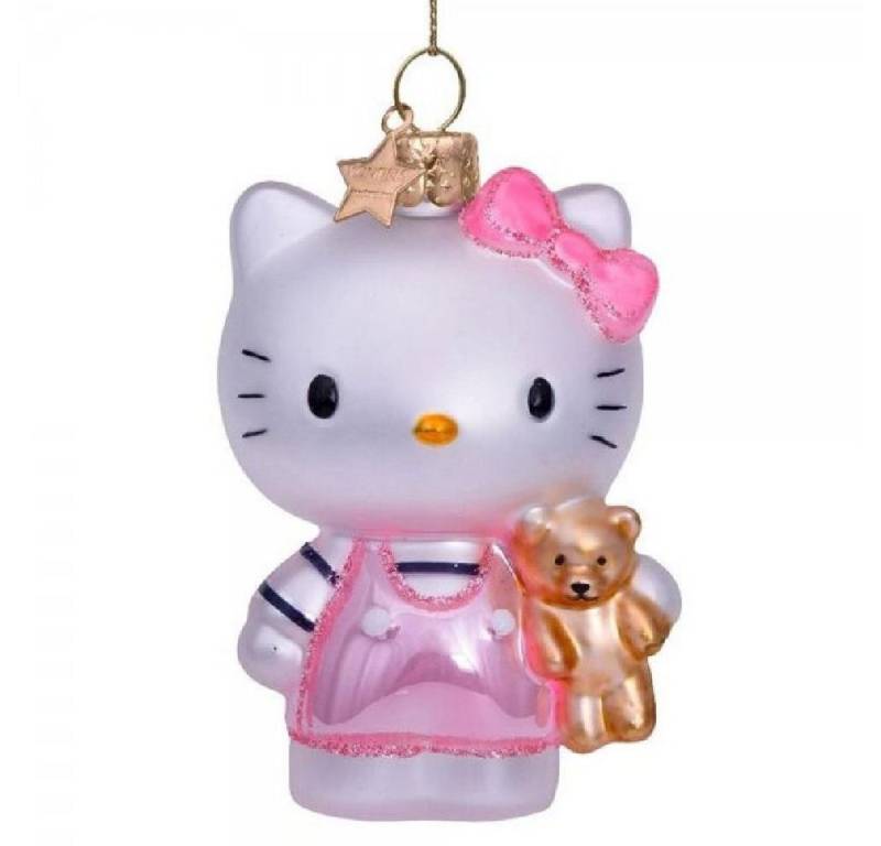Vondels Christbaumschmuck VONDELS Christbaumschmuck Hello Kitty Pink mit Teddybär (9,0cm) von Vondels
