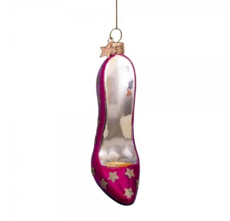 Vondels Christbaumschmuck VONDELS Christbaumschmuck High Heels Pink Gold Stars (12,0cm) von Vondels