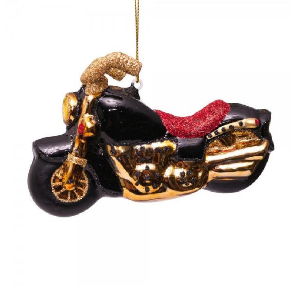Vondels Christbaumschmuck VONDELS Christbaumschmuck Motorcycle Black Gold (9,0 cm) von Vondels