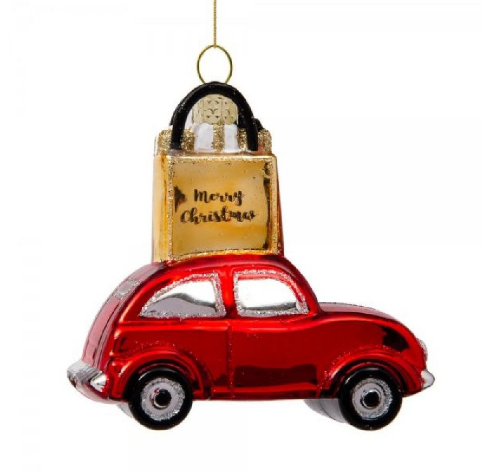 Vondels Christbaumschmuck VONDELS Christbaumschmuck Red Car Gold Shoppingbag (9,0cm) von Vondels