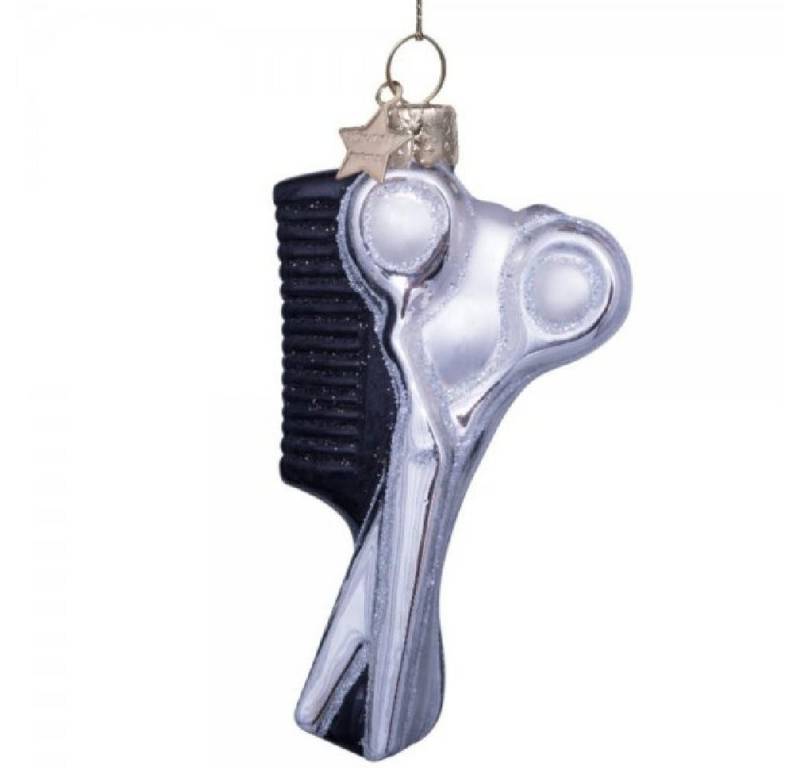 Vondels Christbaumschmuck VONDELS Christbaumschmuck Silver Black Hair Styling Kit (10,5cm) von Vondels