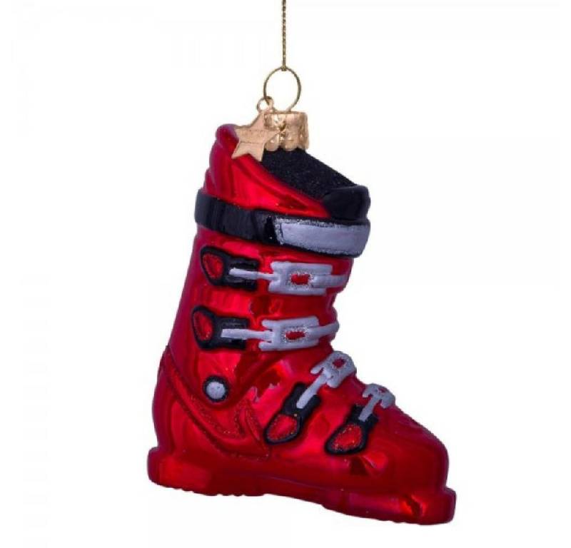 Vondels Christbaumschmuck VONDELS Christbaumschmuck Ski Shoes Red (9,5cm) von Vondels