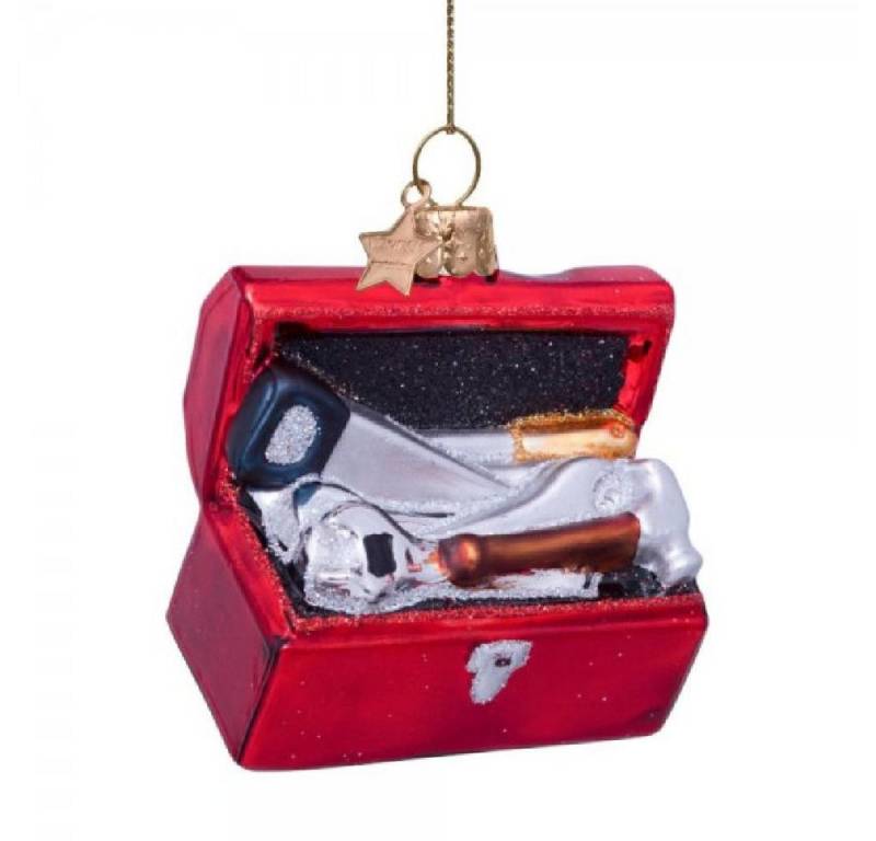 Vondels Christbaumschmuck VONDELS Christbaumschmuck Toolbox Red (7,0 cm) von Vondels