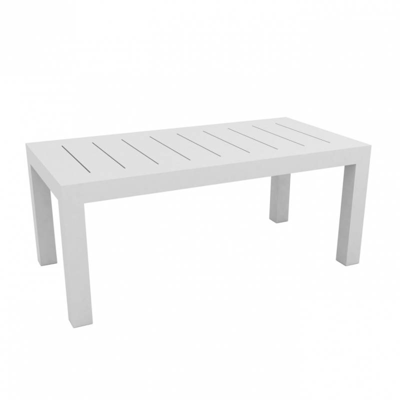 Vondom - Jut Gartentisch 90x180x75cm - weiß/matt/LxBxH 180x90x75cm von Vondom