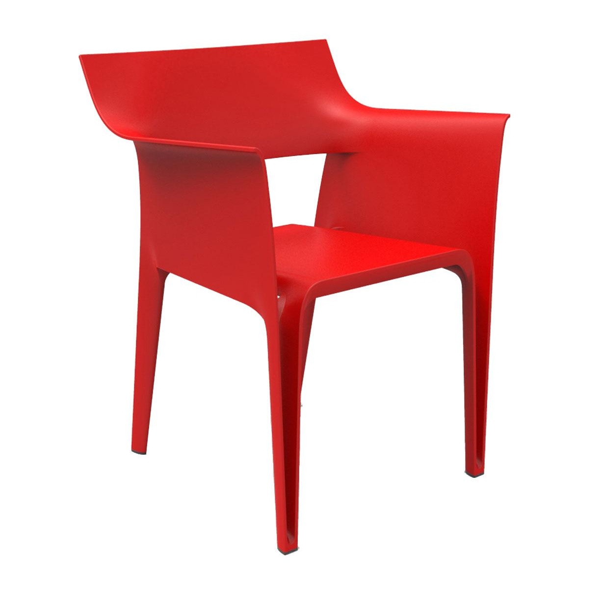 Vondom - Pedrera Armlehnstuhl - rot/HxBxT 83x58x62cm von Vondom