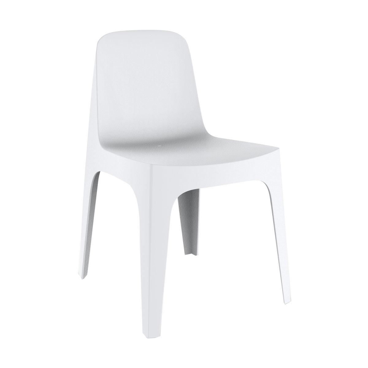 Vondom - Solid Stuhl - weiß/BxHxT 49x80x53cm von Vondom