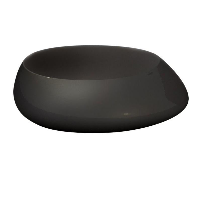 Vondom - Stone Beistelltisch - schwarz/glänzend/LxBxH 87x83x25cm von Vondom