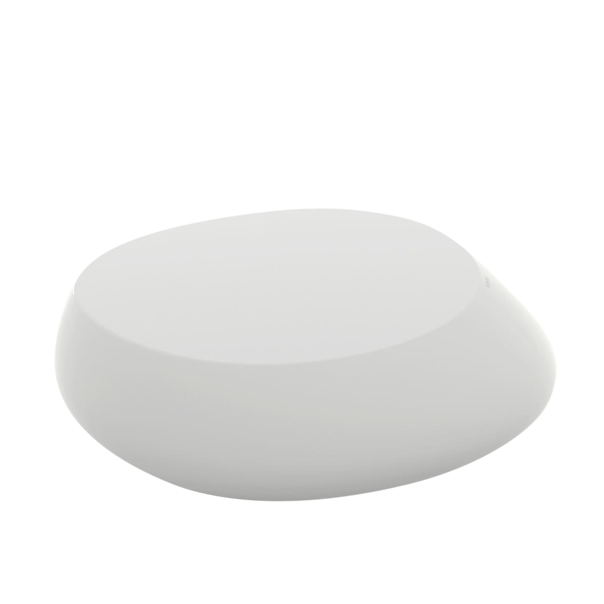 Vondom - Stone Beistelltisch - weiß/glänzend/LxBxH 87x83x25cm von Vondom
