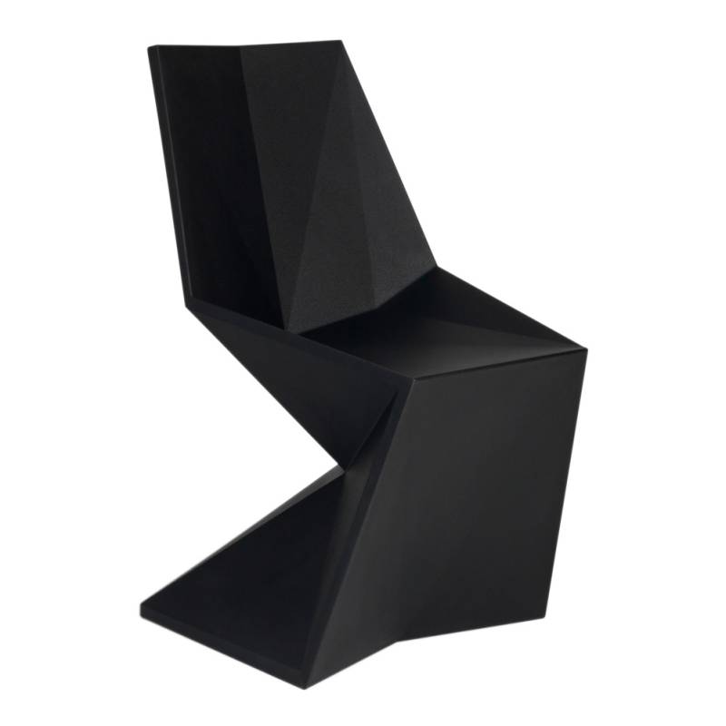 Vondom - Vertex Gartenstuhl - schwarz/matt/HxBxT 86x53x53cm von Vondom