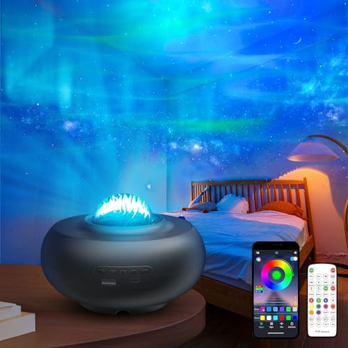 Voneta LED Smart Sternenhimmel Projektor, Galaxy Projector, Sternenprojektor Nachtlicht mit Bluetooth Musikplayer, Nachtlicht für Kinder Party Weihnachten von Voneta