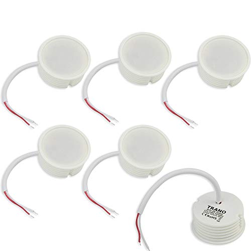 6x LED Modul als GU10 Ersatz - 5W warmweiß aus Keramik super flach 230 Volt - Leuchtmittel für Einbaustrahler Lampe Birne Leuchte Strahler von Vonhoff