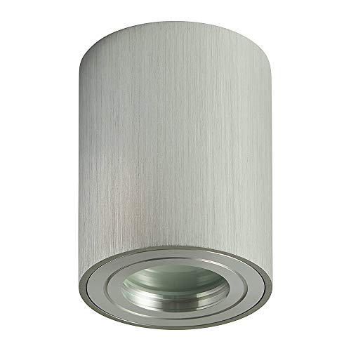 Aufbaurahmen Edelstahl gebürstet IP44 rund GU10 für Aufbauleuchte - Aufbaustrahler für Bad und Außenbereich 95x80 - für LED und Halogen Leuchtmittel - Einbau-Strahler Rahmen Aufbaurahmen Edelstahl gebürstet IP44 rund GU10 für Aufbauleuchte - Aufbaustrahler für Bad und Außenbereich 95x80 - für LED und Halogen Leuchtmittel - Einbau-Strahler Rahmen von Vonhoff