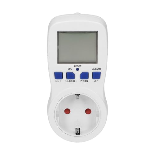 Elektronische Zeitschaltuhr mit 16 Programmen, Schuko-Steckdose und Akku Elektronische Zeitschaltuhr mit 16 Programmen, Schuko-Steckdose und Akku von Vonhoff