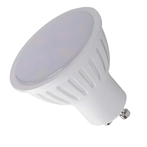 GU10 LED Lampe 10W warmweiß - Leuchtmittel mit mattem Frontglas 230V - Birne Leuchte aus Kunststoff von Vonhoff