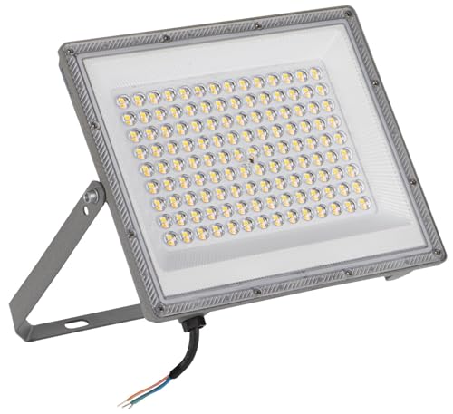 Gigant LED Fluter 100W IP65 Außenstrahler mit wählbarer Farbe (3000K/4000K/6500K) - Profi LED Scheinwerfer für Hallen, Stadien - Extrem hell & Effizient von Vonhoff