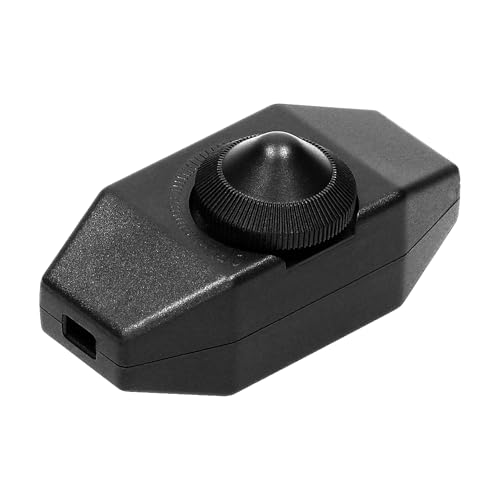 LED Dimmer 2er Set Dimmschalter schwarz - stufenlose Lichtsteuerung oder abschalten für dimmbare Lampen - Licht dimmen mit Schnur-Ziwschendimmer LED Dimmer 2er Set Dimmschalter schwarz - stufenlose Lichtsteuerung oder abschalten für dimmbare Lampen - Licht dimmen mit Schnur-Ziwschendimmer von Vonhoff