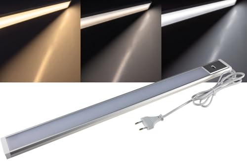 LED Unterbauleuchte 60cm mit IR-Sensor: Dimmbar & Farbtemperatur einstellbar (3000-6500K) von Vonhoff
