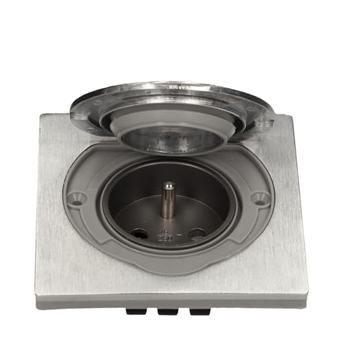 Steckdose für Unterputzmontage IP44 Edelstahl - Schuko Steckdose für die Wand außen - mit Klapp-Deckel 230V 1-fach Steckdose für Unterputzmontage IP44 Edelstahl - Schuko Steckdose für die Wand außen - mit Klapp-Deckel 230V 1-fach von Vonhoff