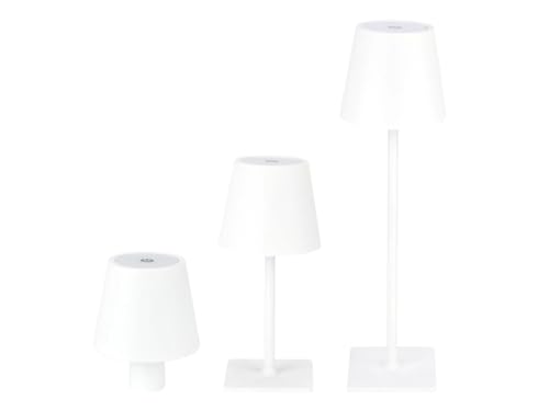 Vonhoff LED Akku Tischleuchte in 5 Farben, Touchdimmbar, 3,5W 400lm 3000/4000/5000K USB-C von Vonhoff