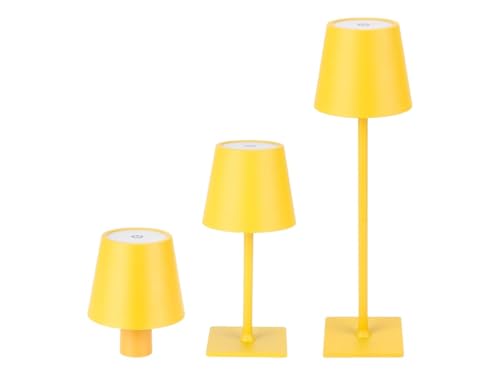 Vonhoff LED Akku Tischleuchte in 5 Farben, Touchdimmbar, 3,5W 400lm 3000/4000/5000K USB-C von Vonhoff
