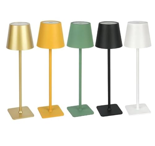 Vonhoff LED Akku Tischleuchte in 5 Farben, Touchdimmbar, 3,5W 400lm 3000/4000/5000K USB-C von Vonhoff