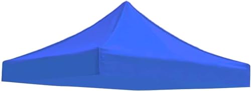 Vonluxeshop Ersatz-Abdeckung für Pavillon, Pavillon, Dach, Plane, Sonnenschutz (blau, 3 x 3 m) von Vonluxeshop