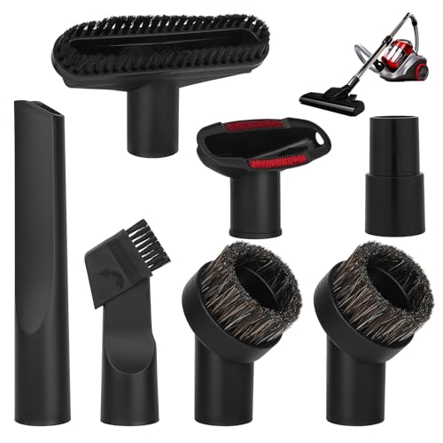 Vonsera Staubsauger Düsen Set, 7 Stück Staubsauger Düsenset Universal, Staubsauger Aufsätze, Mehrzwecksauger Staubsaugerdüse und Bürsten Set, Universal Staubsaugerbürste für Auto, Teppich, Möbel von Vonsera