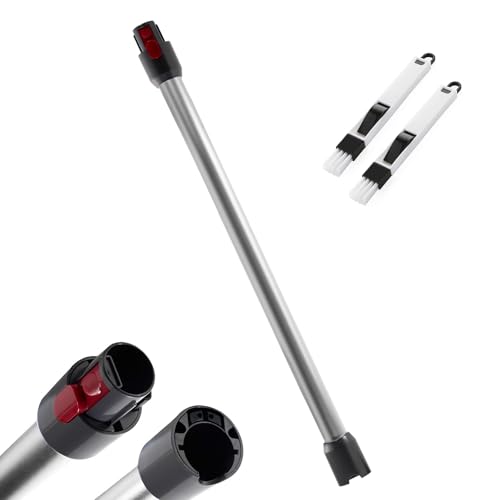 Verlängerungsrohr für Dyson Saugrohr V11 Kompatibel mit Dyson Rohr V15 V 11 V10 V8 V7, Starres Teleskoprohr, V10 Ersatzteile Verlängerungsstange mit Zwei 2-in-1-Bürsten, Silber von Vonsera