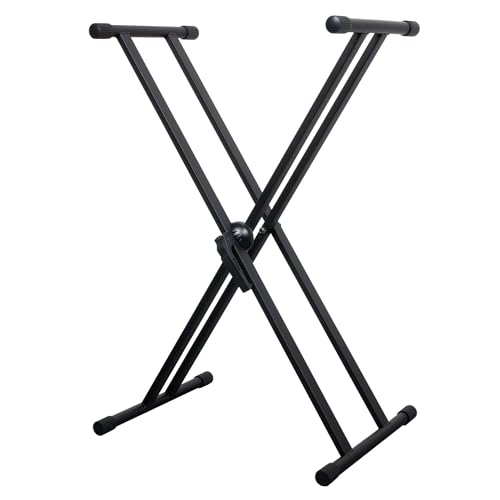 Vonyx KBS03 Keyboardständer höhenverstellbar, Doppel X-Frame Keyboardstativ, Ständer für Musikinstrumente, Einsstrebiges Keyboard Stativ, schnell einklappbar, kompaktes Stativ DJ Ständer Vonyx KBS03 Keyboardständer höhenverstellbar, Doppel X-Frame Keyboardstativ, Ständer für Musikinstrumente, Einsstrebiges Keyboard Stativ, schnell einklappbar, kompaktes Stativ DJ Ständer von Vonyx