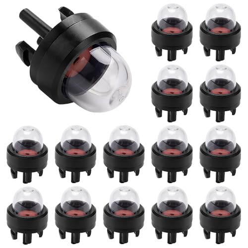 VooGenzek 15 Stück Snap-in Primer Bulb Pump, General Snap-In Primer Kraftstoffbirne, Vergaser Primer Pumpe Kraftstoffbirnen, für Kettensägen Gebläse Trimmervergaser Motorsense Rasenmäher von VooGenzek