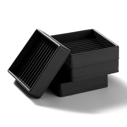 VooGenzek 4 Stücke 5.1cm Quadratisch rutschfest Möbeluntersetzer, Möbeluntersetzer aus Gummi, Möbeluntersetzer Hartholzböden, für Bett Schrank Sofa Stuhl Tisch Klavier, Schwarz VooGenzek 4 Stücke 5.1cm Quadratisch rutschfest Möbeluntersetzer, Möbeluntersetzer aus Gummi, Möbeluntersetzer Hartholzböden, für Bett Schrank Sofa Stuhl Tisch Klavier, Schwarz von VooGenzek