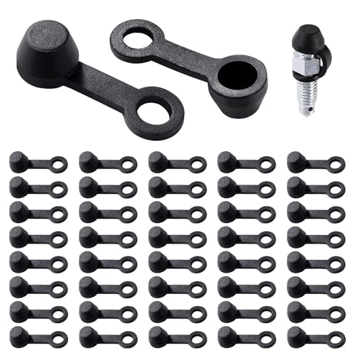 VooGenzek 40 Stücke 6mm Bremse Schraubenkappen, Bremsentlüftungsnippel Fettdeckel, Bremsenentlüfter Staubschutz, für Autos Motorräder VooGenzek 40 Stücke 6mm Bremse Schraubenkappen, Bremsentlüftungsnippel Fettdeckel, Bremsenentlüfter Staubschutz, für Autos Motorräder von VooGenzek