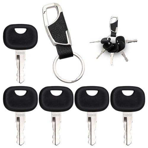 VooGenzek 5 Stücke 14603 Zündschlüssel, Baumaschinenschlüssel, mit Schlüsselring, Kompatibel mit Minibagger, Gabelstapler, Radlader von VooGenzek
