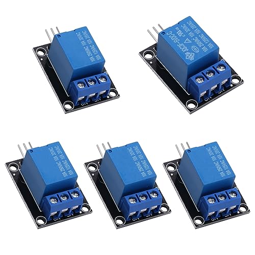 VooGenzek 5 Stücke 5V 1-Kanal Relaismodul Bord Schild High Level Trigger für PIC AVR DSP ARM Kompatibel mit Arduino und Raspberry Pi VooGenzek 5 Stücke 5V 1-Kanal Relaismodul Bord Schild High Level Trigger für PIC AVR DSP ARM Kompatibel mit Arduino und Raspberry Pi von VooGenzek
