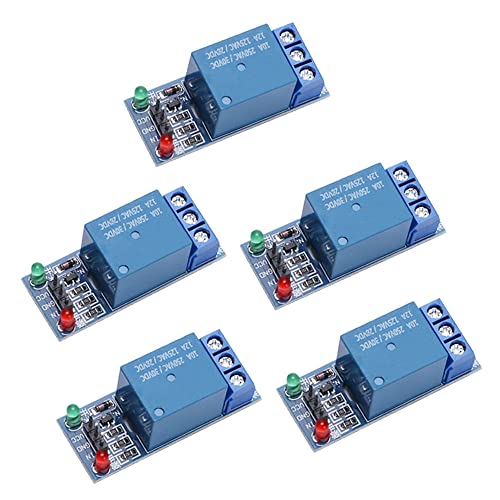 VooGenzek 5 Stücke KF301 5V 1-Kanal Relaismodul Bord Schild Low Level Trigger für PIC AVR DSP ARM MCU Kompatibel mit Arduino und Raspberry Pi, mit LED Anzeige VooGenzek 5 Stücke KF301 5V 1-Kanal Relaismodul Bord Schild Low Level Trigger für PIC AVR DSP ARM MCU Kompatibel mit Arduino und Raspberry Pi, mit LED Anzeige von VooGenzek