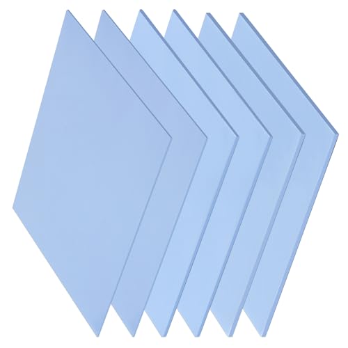 VooGenzek 6 Stücke 100 x 100 mm Wärmeleitende Silikonpads Dicke 0.5/1/1.5mm mit 6.0 W/mk Wärmeleitfähigkeit, Wiederverwendbar Wärmeleitend Silikon Pad, für SSD-CPU-GPU-LED-IC-Chipsatzkühlung VooGenzek 6 Stücke 100 x 100 mm Wärmeleitende Silikonpads Dicke 0.5/1/1.5mm mit 6.0 W/mk Wärmeleitfähigkeit, Wiederverwendbar Wärmeleitend Silikon Pad, für SSD-CPU-GPU-LED-IC-Chipsatzkühlung von VooGenzek