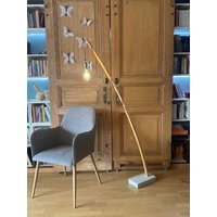 stehlampe Upcycling Bogenlampe Leselampe Unikat Beton Lampe stehlampe Upcycling Bogenlampe Leselampe Unikat Beton Lampe von VoobdesignShop